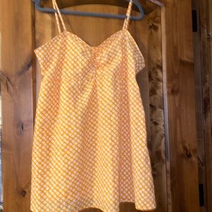 flowy floral yellow mini dress